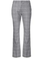 Adeam Check Creased Trousers - Grey