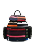 Sonia Rykiel Striped Multi-pocket Backpack - Black