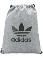 Adidas Logo Drawstring Backpack - Grey