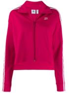 Adidas Embroidered Logo Track Jacket - Pink