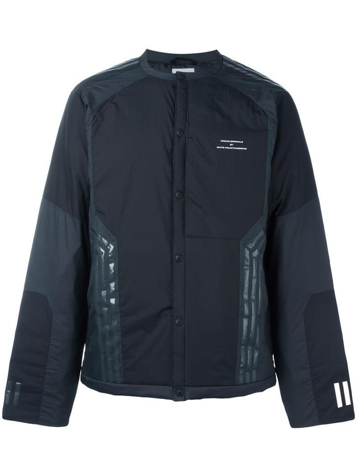 Adidas By White Mountaineering Padded Cardigan Jacket, Men's, Size: Medium, Black, Nylon/polyester