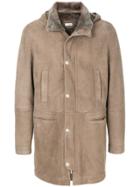 Brunello Cucinelli Hooded Panelled Jacket - Nude & Neutrals