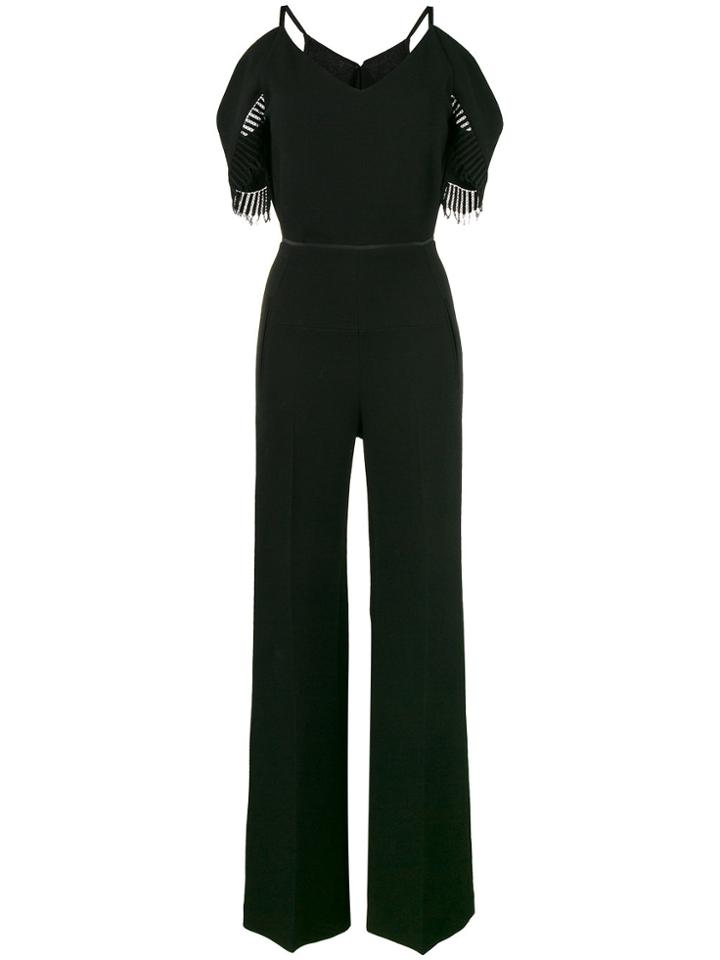 Roland Mouret Black Cold Shoulder Jumpsuit