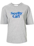 See By Chloé Seebygirl Print T-shirt - Grey
