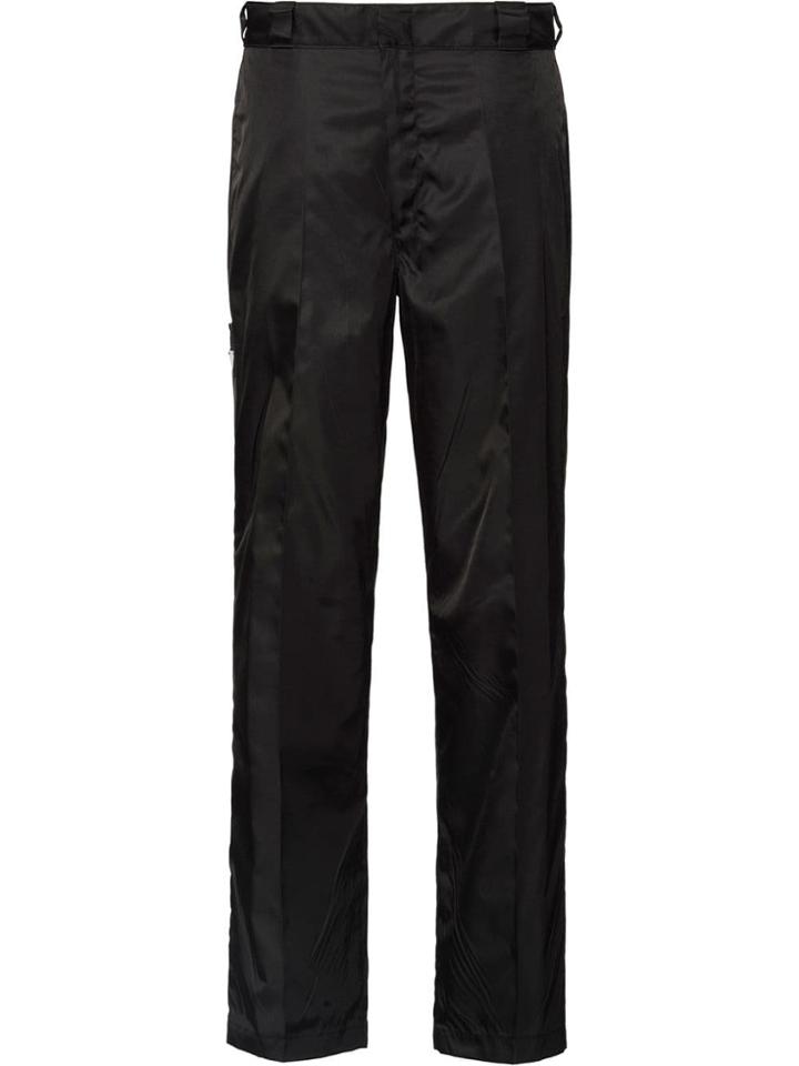 Prada Nylon Gabardine Trousers - Black