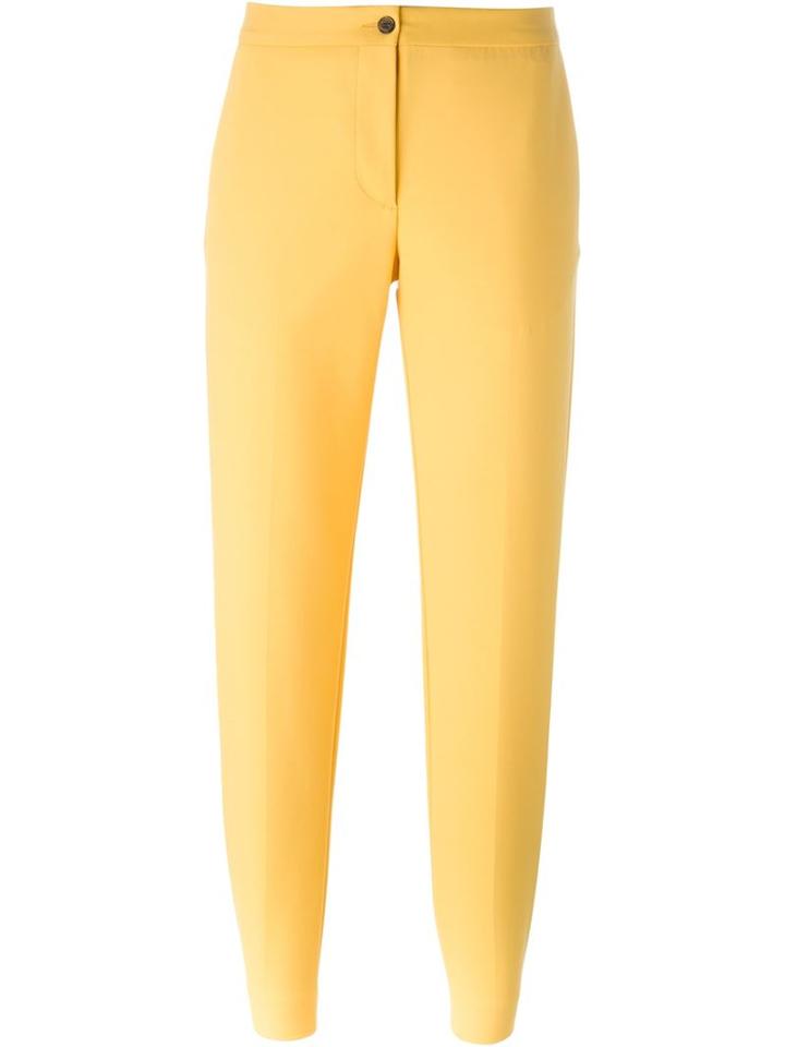 Aalto Cropped Trousers, Women's, Size: 34, Yellow/orange, Cotton/polyester/spandex/elastane