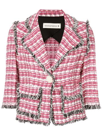 Shirtaporter Distressed Styled Jacket - Red
