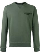 Woolrich - Crew Neck Logo Sweatshirt - Men - Cotton - L, Green, Cotton