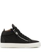 Giuseppe Zanotti Kriss Ribbed Sneakers - Black