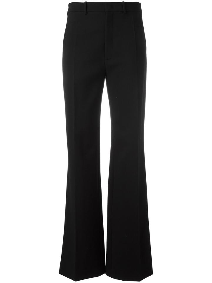 Joseph Welt Pockets Flared Trousers, Women's, Size: 40, Black, Virgin Wool/polyester/acetate
