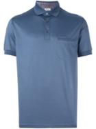 Brioni Front Pocket Polo Shirt, Men's, Size: Xl, Blue, Cotton