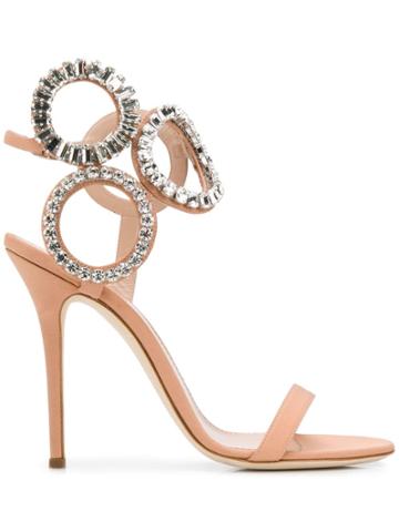 Giuseppe Zanotti Design Kassie Crystal Sandals - Pink
