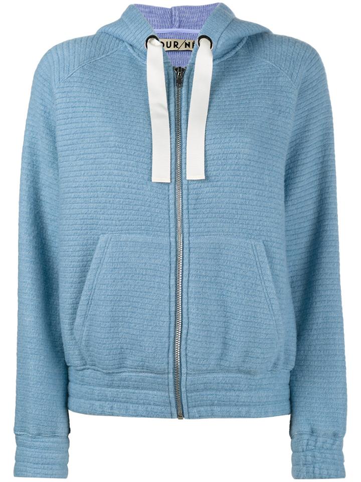 Jour/né Textured Zip-up Hoodie - Blue