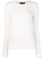 Loro Piana Long-sleeve Fitted Sweater - White