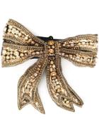 Dolce & Gabbana Crystal Embellished Bow Tie - Gold