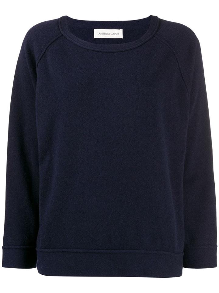 Lamberto Losani Round-neck Jumper - Blue