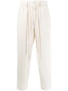 Uma Wang Striped Lightweight Trousers - Neutrals