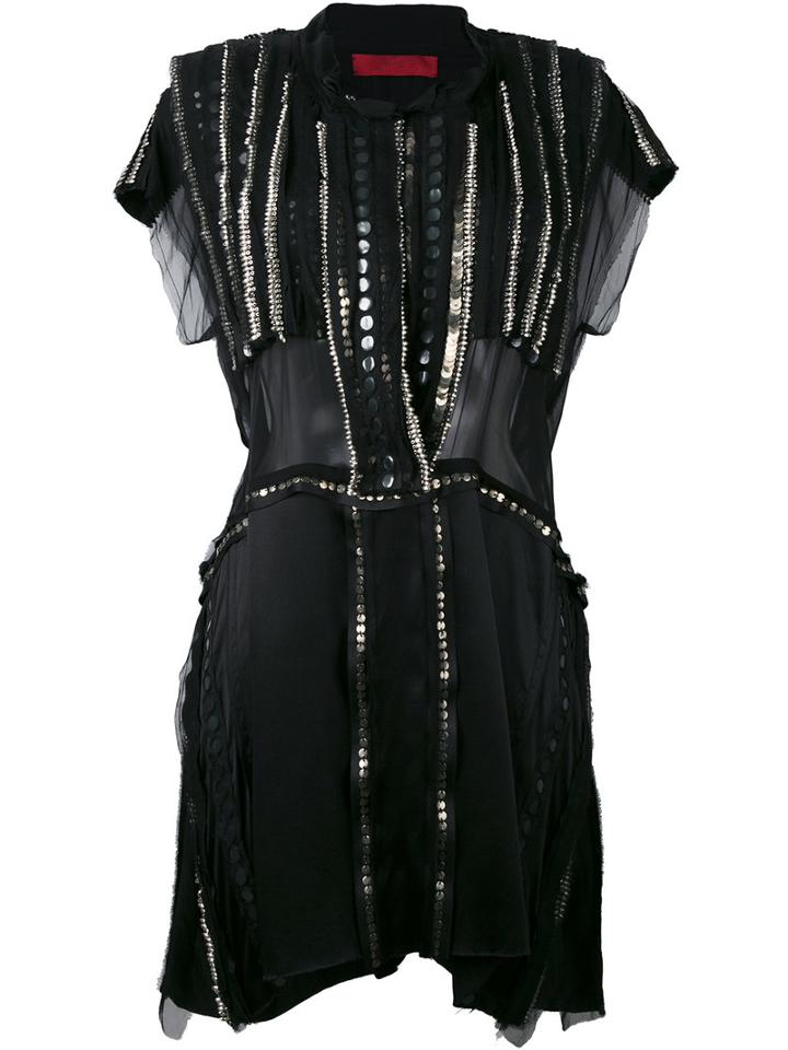 Di Liborio - Embellished Dress - Women - Silk - 42, Black, Silk