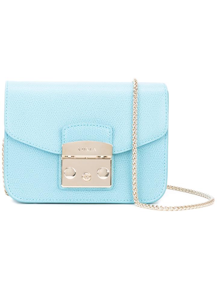 Furla - Mini Metropolis Crossbody Bag - Women - Leather - One Size, Women's, Blue, Leather