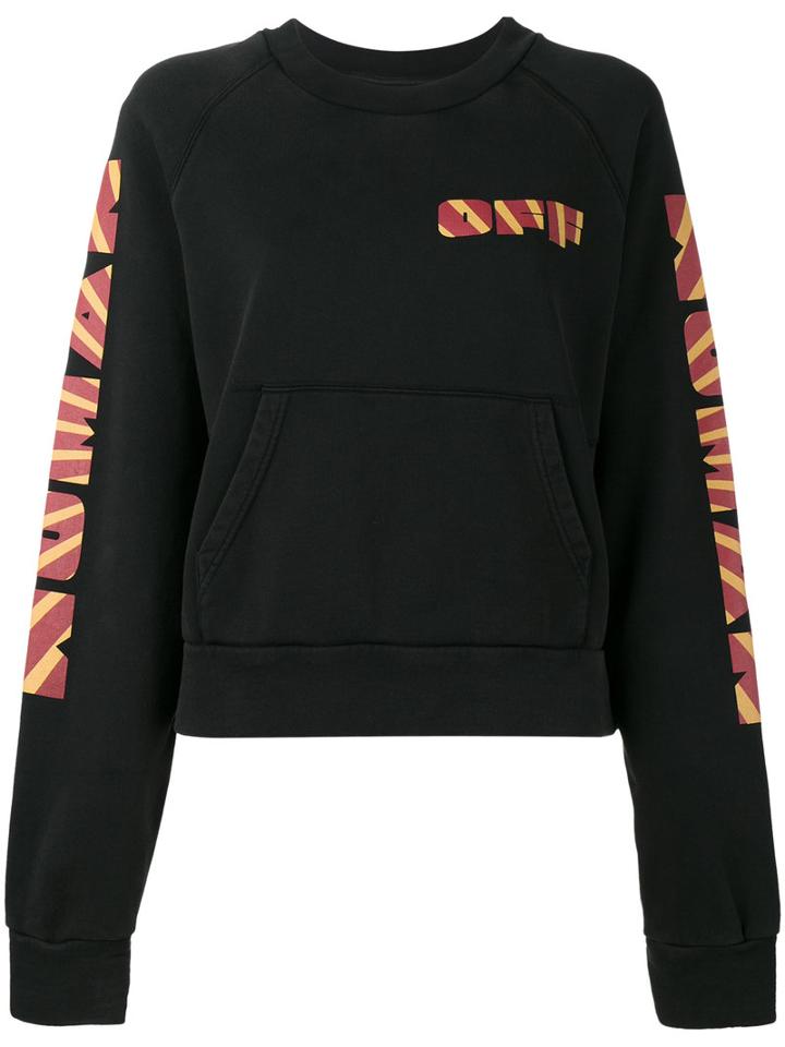 Off-white - Horse Print Sweatshirt - Women - Cotton - L, Black, Cotton