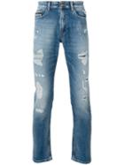 Calvin Klein Jeans - Distressed Slim Fit Jeans - Men - Cotton/spandex/elastane - 31, Blue, Cotton/spandex/elastane