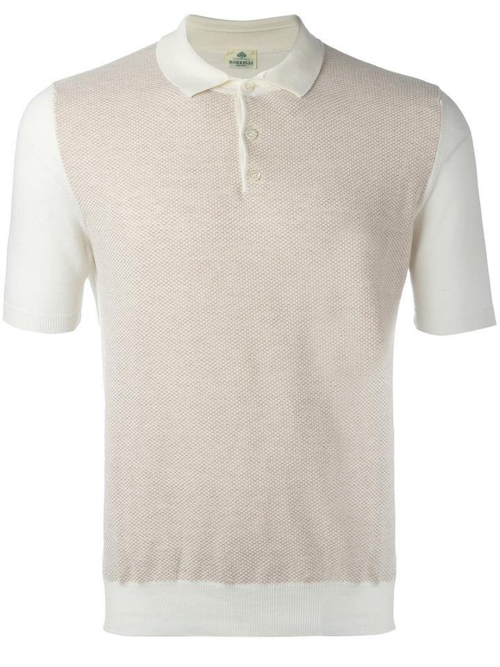 Borrelli Slim-fit Polo Shirt, Men's, Size: 50, Nude/neutrals, Cotton
