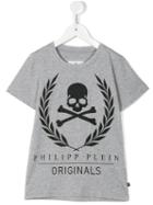 Philipp Plein Kids Skull Print T-shirt, Boy's, Size: 6 Yrs, Grey