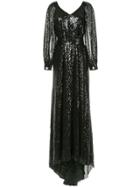 Ingie Paris Sequined Maxi Dress - Black