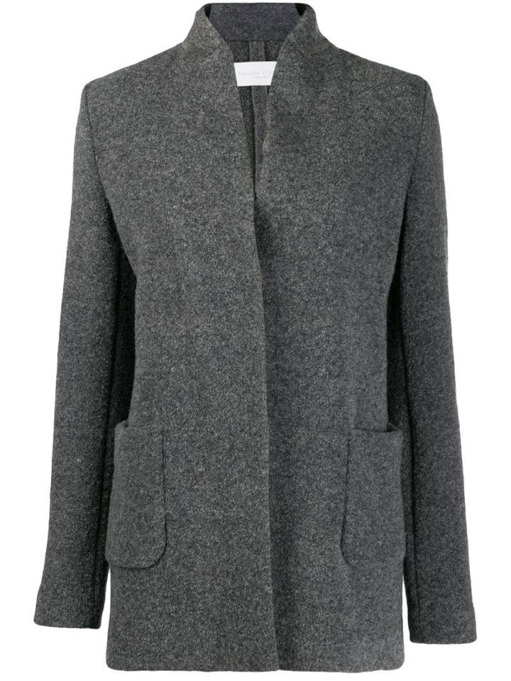 Fabiana Filippi Concealed Front Fastening Coat - Grey