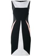 Talbot Runhof Patchwork Texture Dress - Black