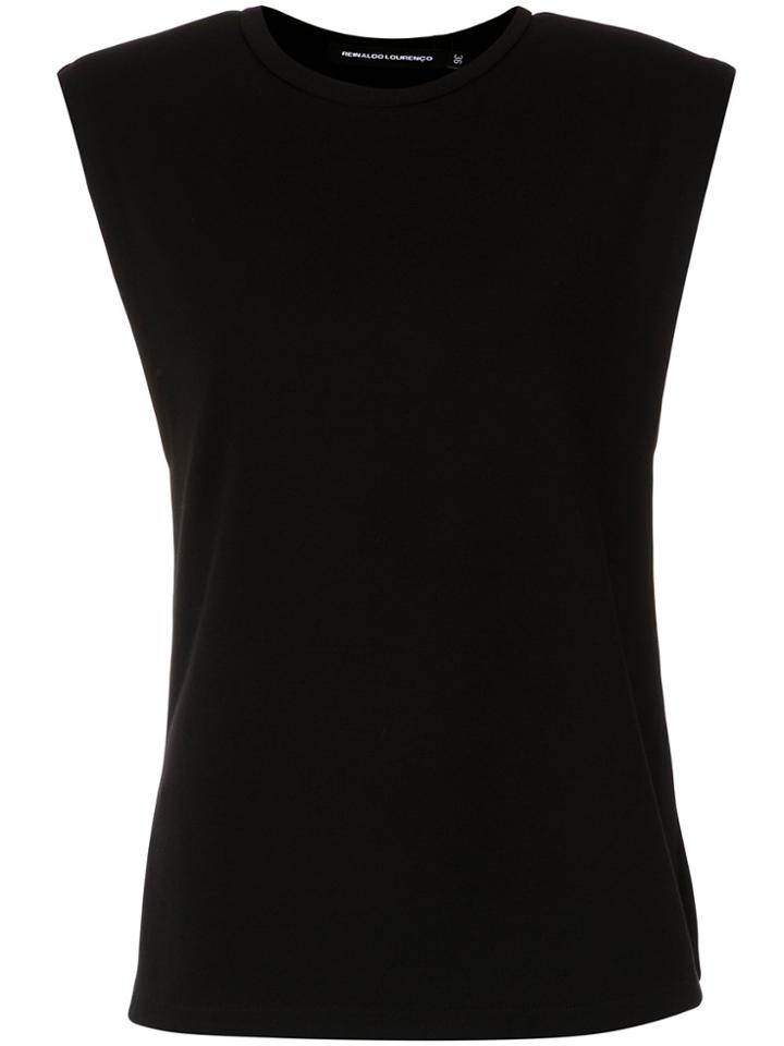 Reinaldo Lourenço Structured Shoulders Blouse - Black