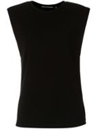 Reinaldo Lourenço Structured Shoulders Blouse - Black