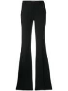 Plein Sud Bell Bottom Trousers - Black