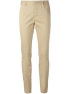 Dsquared2 Tapered Trousers, Women's, Size: 38, Nude/neutrals, Cotton/spandex/elastane