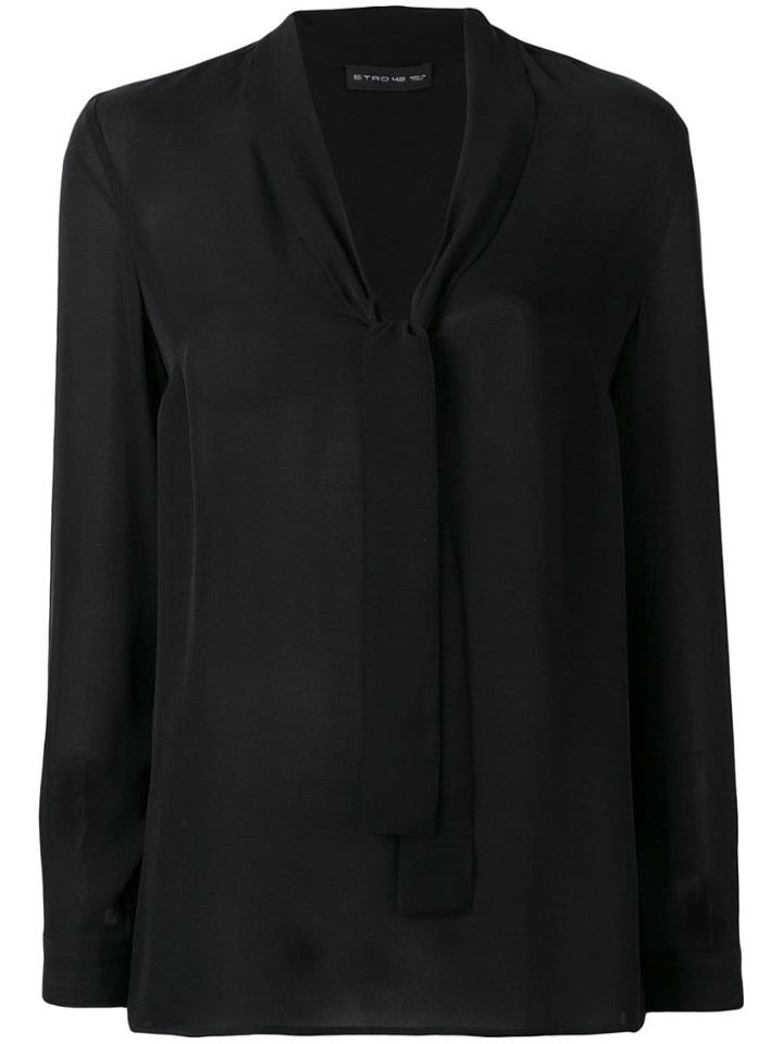 Etro Bow Tie Detail Blouse - Black