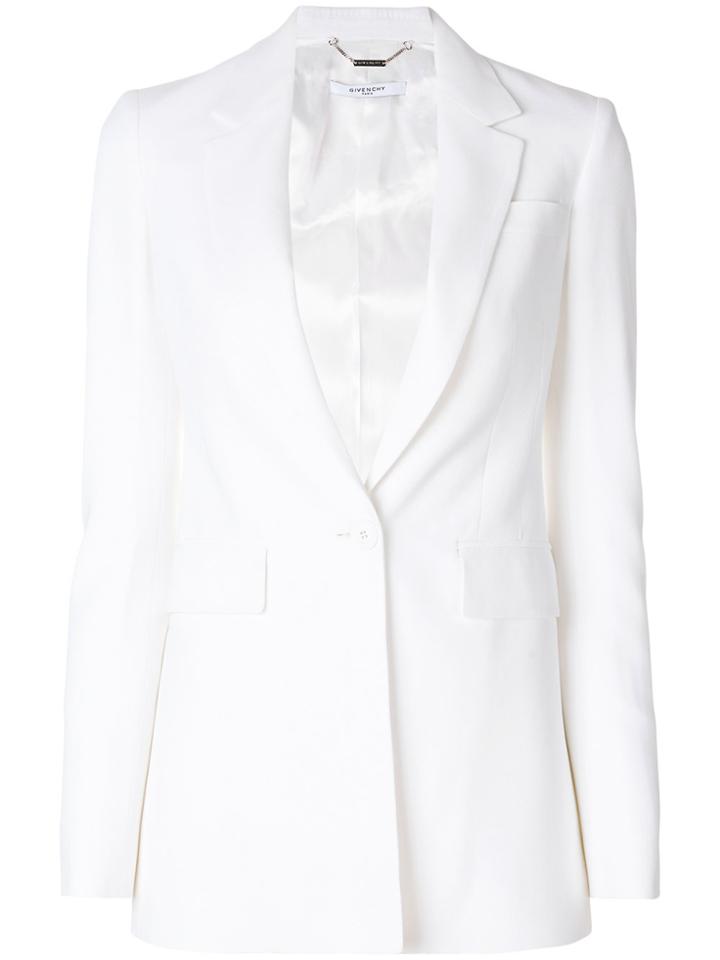 Givenchy Classic Fitted Blazer - White