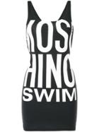 Moschino Logo Print Tank Dress - Black