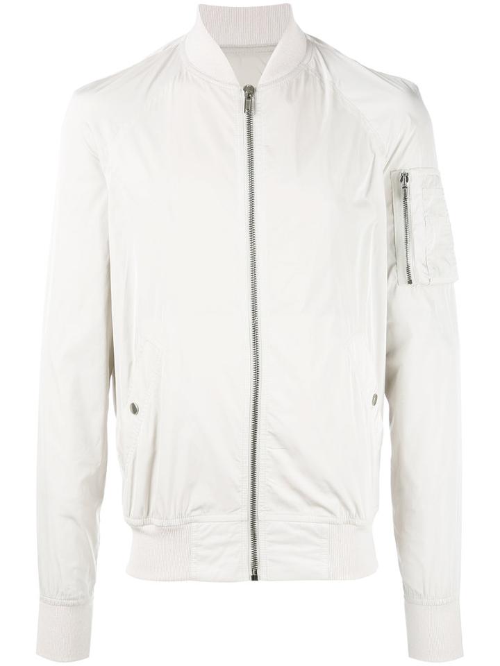 Rick Owens - Raglan Bomber Jacket - Men - Polyester/cupro - 46, Nude/neutrals, Polyester/cupro