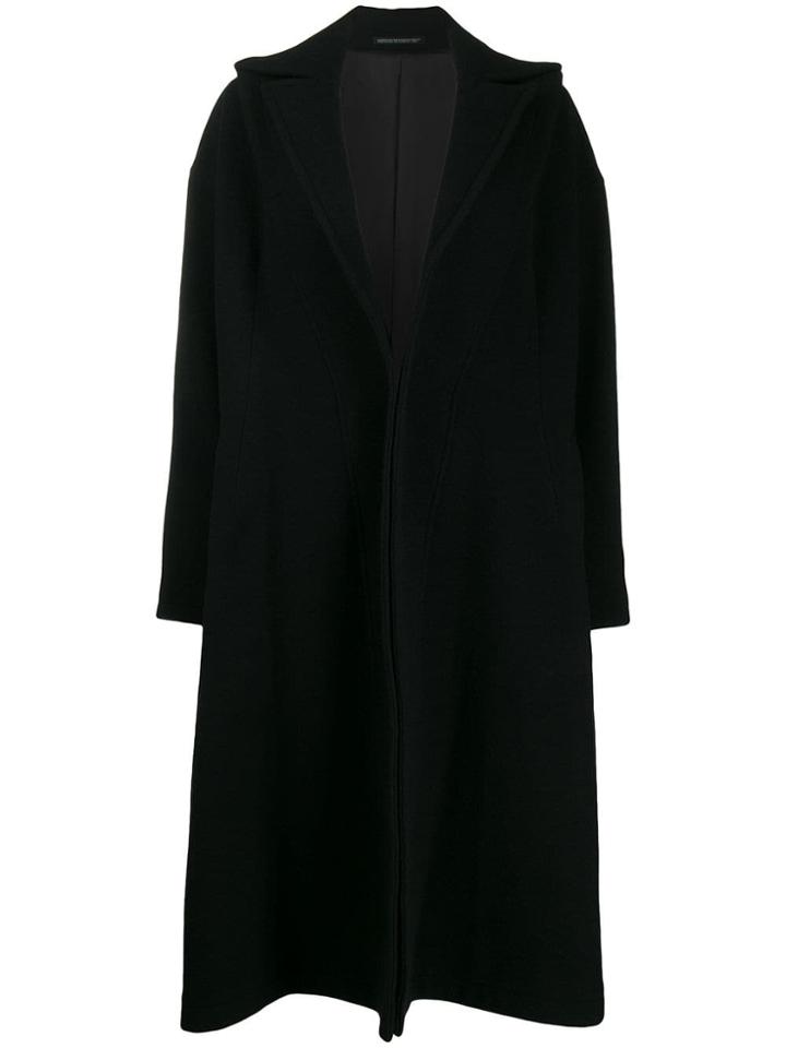Yohji Yamamoto Pinched Swing Coat - Black
