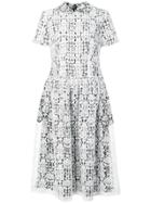 Comme Des Garçons Vintage Layered Lace Midi Dress - White