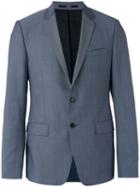 Kenzo Two Button Blazer, Men's, Size: 54, Blue, Wool/mohair/acetate/cotton