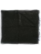 Faliero Sarti Metallic Weave Scarf, Women's, Black, Silk/nylon