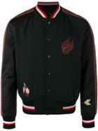 Lanvin Embroidered Bomber Jacket - Black