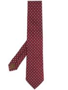 Church's Square Embroidery Tie - Red