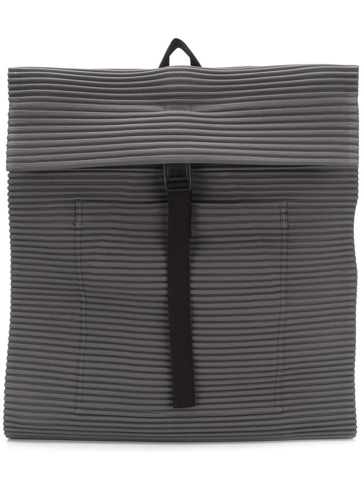 Homme Plissé Issey Miyake Pleated Backpack - Grey