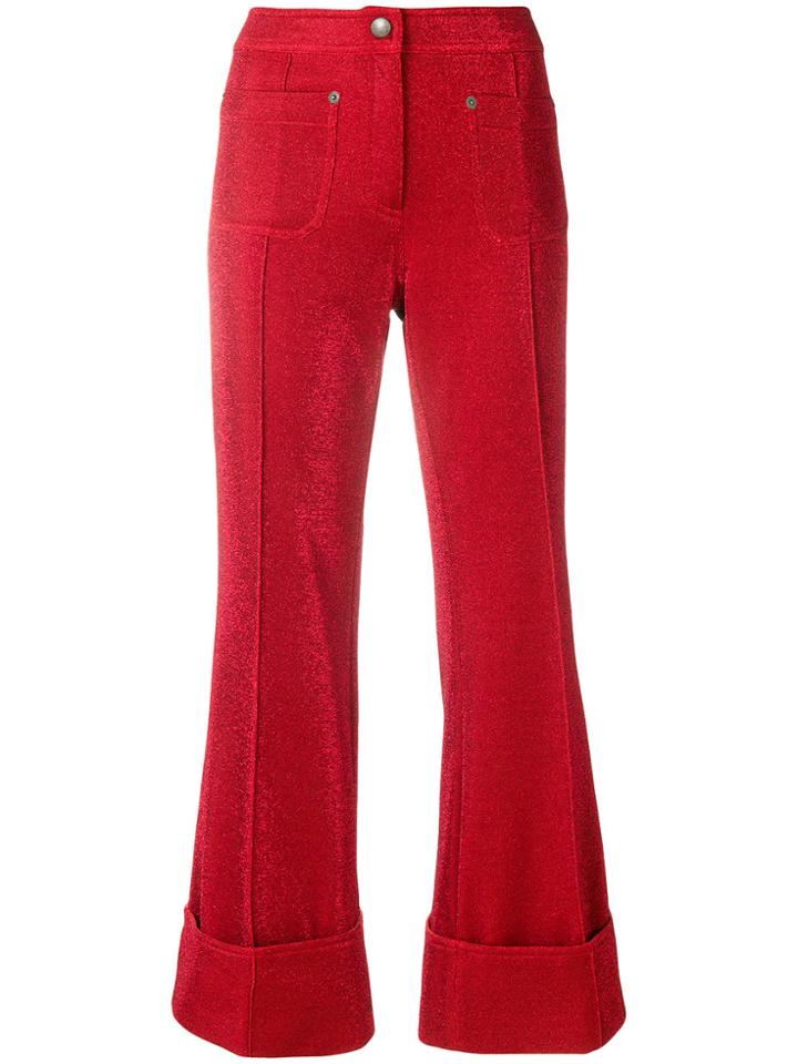 Marco De Vincenzo Cropped Flared Trousers