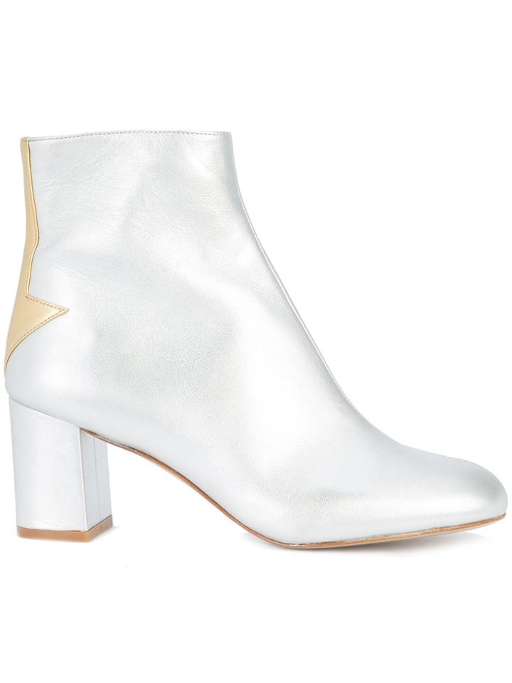 Camilla Elphick Arrow Back Ankle Boots - Metallic