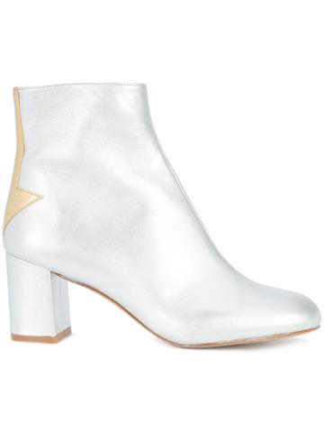 Camilla Elphick Arrow Back Ankle Boots - Metallic