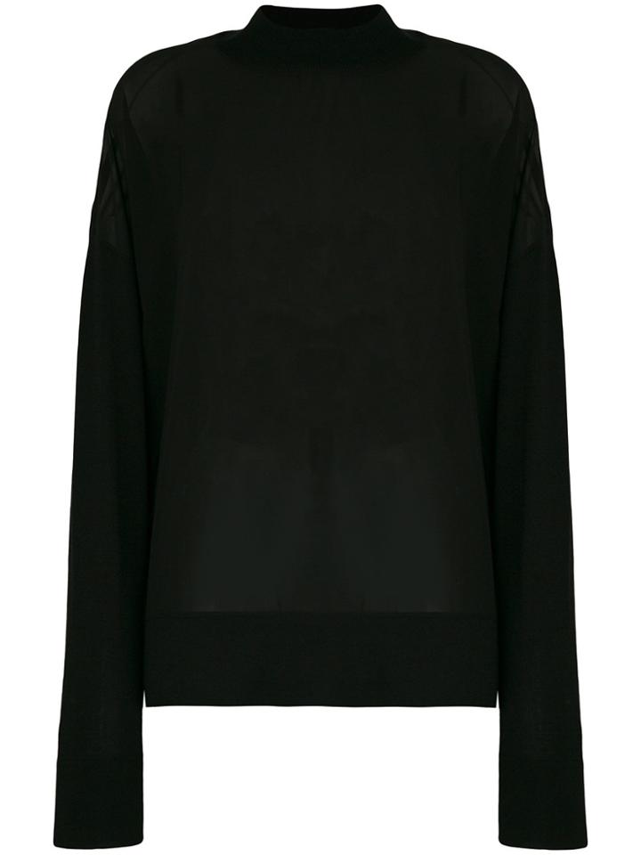Versace Jeans Sheer Jumper - Black