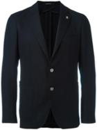 Tagliatore Textured Blazer, Men's, Size: 58, Blue, Virgin Wool/cupro